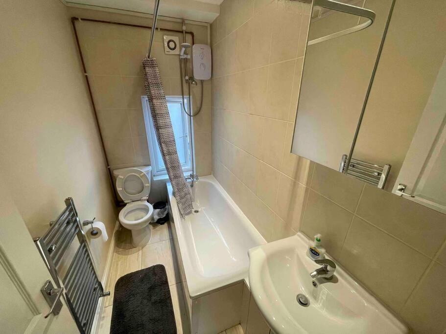 Comfortable 1 Bedroom And Double Sofa Bed Flat Londra Esterno foto